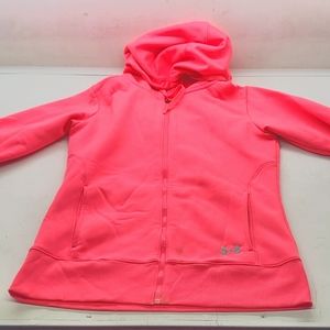 Under Armour UA Storm bright pink Hoodie sweatshirt size small